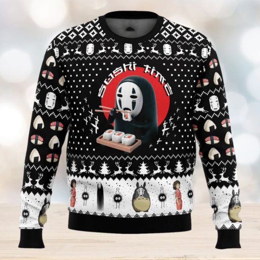 Sushi Time No Face Spirited Away Ugly Christmas Sweater