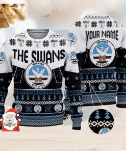 Swansea City A.F.C 3D Ugly Christmas Sweater Christmas Holiday Gift Custom Name For Men And Women