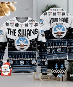 Swansea City A.F.C 3D Ugly Christmas Sweater Christmas Holiday Gift Custom Name For Men And Women