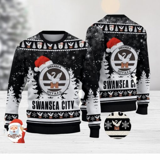 Swansea City A.F.C Ugly Christmas Sweater Holiday Gift Ideas For Men And Women