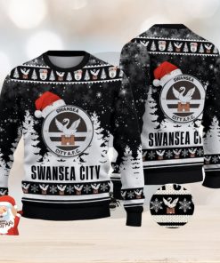 Swansea City A.F.C Ugly Christmas Sweater Holiday Gift Ideas For Men And Women