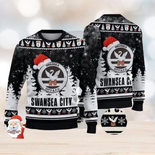 Swansea City A.F.C Ugly Christmas Sweater Holiday Gift Ideas For Men And Women