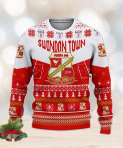 Swindon Town Snowflakes Tree Custom Name Ugly Christmas Sweater New For Fans Gift Holidays Christmas