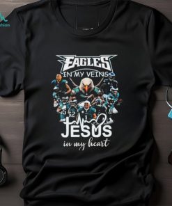 Swoop Philadelphia Eagles In My Veins Jesus In My Heart Shirt