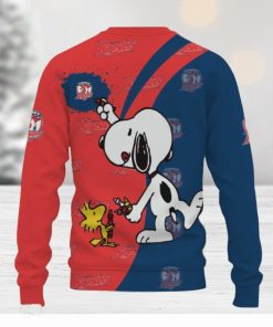 Sydney Roosters Snoopy Cute Heart American Sports Team Ugly Xmas Sweater AOP Gift Holidays