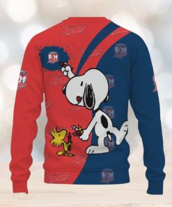 Sydney Roosters Snoopy Cute Heart American Sports Team Ugly Xmas Sweater AOP Gift Holidays