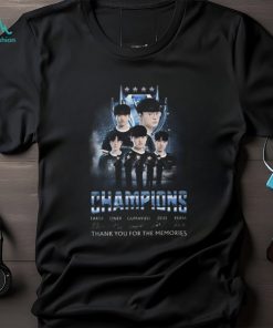 T1 Champions Faker, Oner, Gumayusi, Zeus, Keria Signature Thank You For The Memories T Shirt