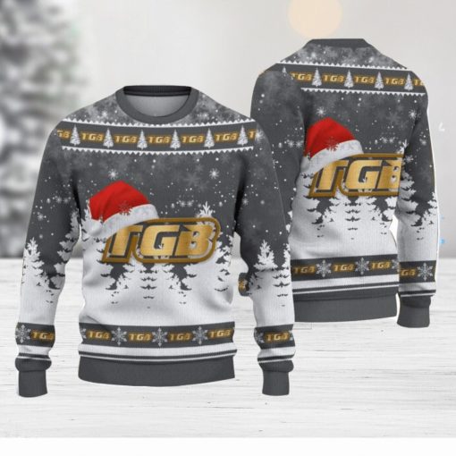 TGB Logo Wearing Santa Hat Christmas Gift Ugly Christmas Sweater Christmas Gift Ideas