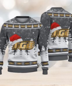 TGB Logo Wearing Santa Hat Christmas Gift Ugly Christmas Sweater Christmas Gift Ideas