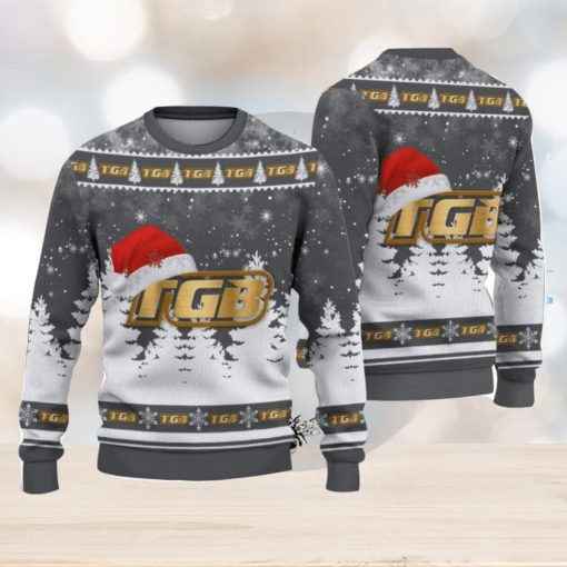 TGB Logo Wearing Santa Hat Christmas Gift Ugly Christmas Sweater Christmas Gift Ideas