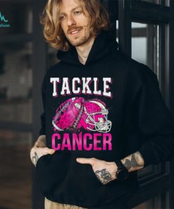 Tackle Football Pink Ribbon Breast Cancer Awareness Boys Kid T Shirt