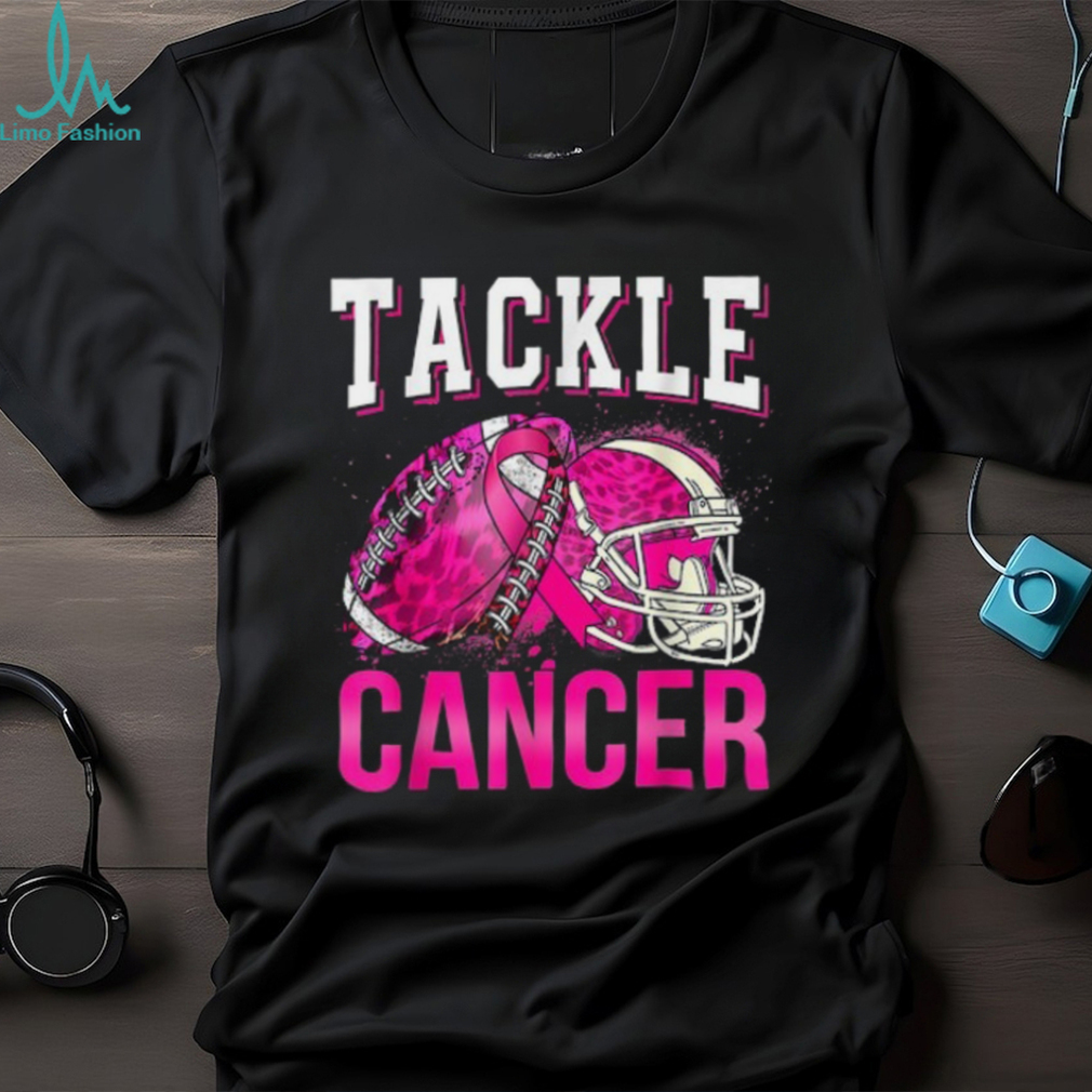 Tackle Football Pink Ribbon Breast Cancer Awareness Boys Kid T Shirt Tackle Football Pink Ribbon Breast Cancer Awareness Boys Kid T Shirt