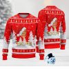 Green Bay Packers Symbol Wearing Santa Claus Hat Ho Ho Ho Ugly Christmas Sweater