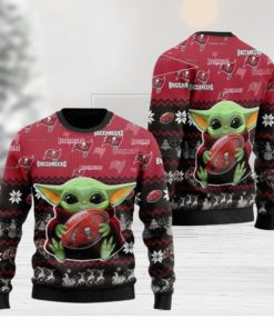 Tampa Bay Buccaneers Baby Yoda Ugly Christmas Sweaters