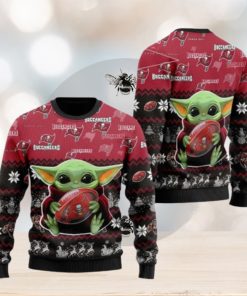 Tampa Bay Buccaneers Baby Yoda Ugly Christmas Sweaters