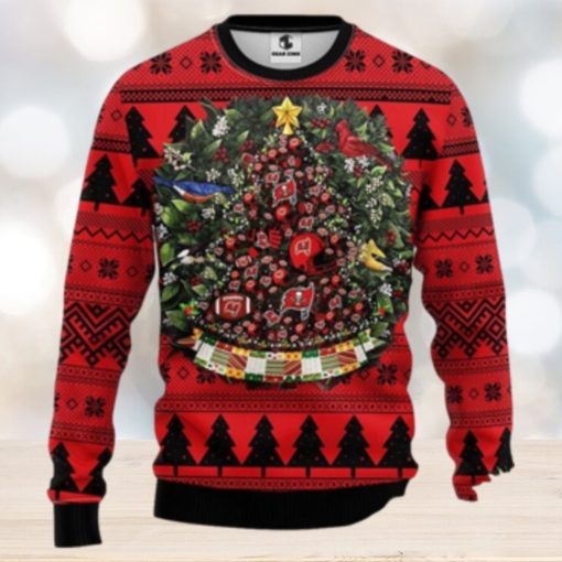 Tampa Bay Buccaneers Christmas Tree 3D Printed Christmas Sweatshirt