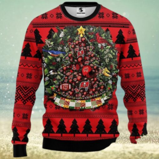 Tampa Bay Buccaneers Christmas Tree 3D Printed Christmas Sweatshirt