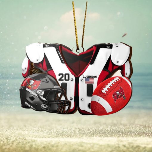 Tampa Bay Buccaneers NFL Sport Ornament Custom Your Name And Number