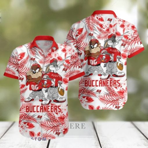 Tampa Bay Buccaneers Taz And Bugs NFL teams Hawaiian Shirt For Men And Women