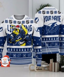 Tampa Bay Lightning 3D Ugly Christmas Sweater Christmas Holiday Gift Custom Name For Men And Women