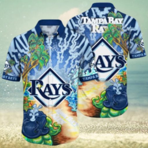 Tampa Bay Rays MLB Flower Hawaiian Shirt For Men Women Best Gift For Fans