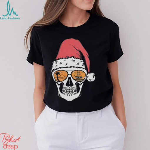 Tampa bay santa skull holiday for the bay clothing co T shirt