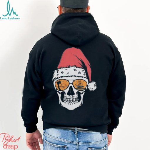 Tampa bay santa skull holiday for the bay clothing co T shirt