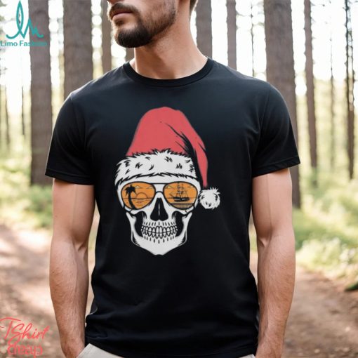 Tampa bay santa skull holiday for the bay clothing co T shirt