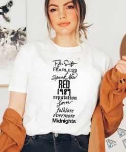 Taylor Swift Album List SHIRT