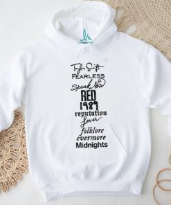 Taylor Swift Album List SHIRT