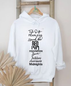 Taylor Swift Album List SHIRT