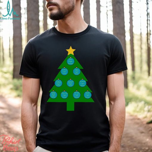 Taylor Swift Christmas Tree Blue Classic T Shirt