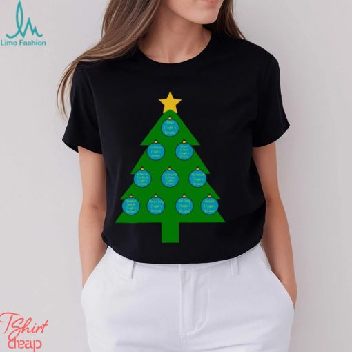 Taylor Swift Christmas Tree Blue Classic T Shirt