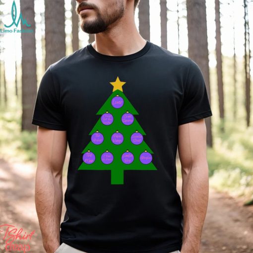 Taylor Swift Christmas Tree Puprle Classic T Shirt