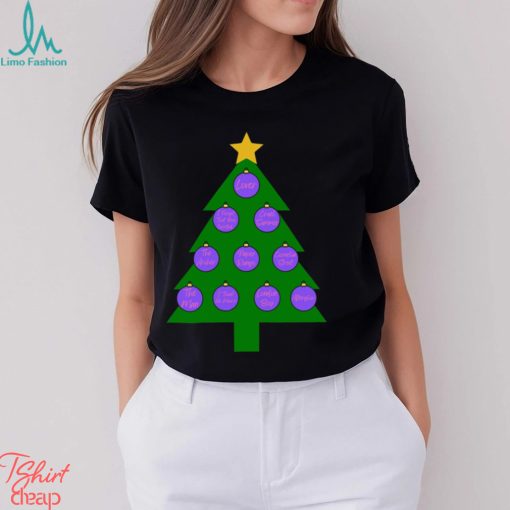 Taylor Swift Christmas Tree Puprle Classic T Shirt