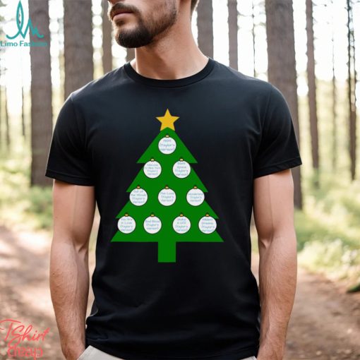 Taylor Swift Christmas Tree White Classic T Shirt