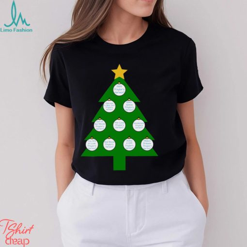 Taylor Swift Christmas Tree White Classic T Shirt