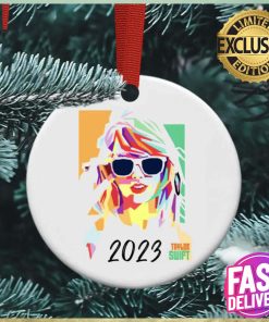 Taylor Swift Personalized With Tour Date Or Personal Message Custom Name 2023 Holiday Christmas Decorations Ornament