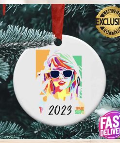 Taylor Swift Personalized With Tour Date Or Personal Message Custom Name 2023 Holiday Christmas Decorations Ornament