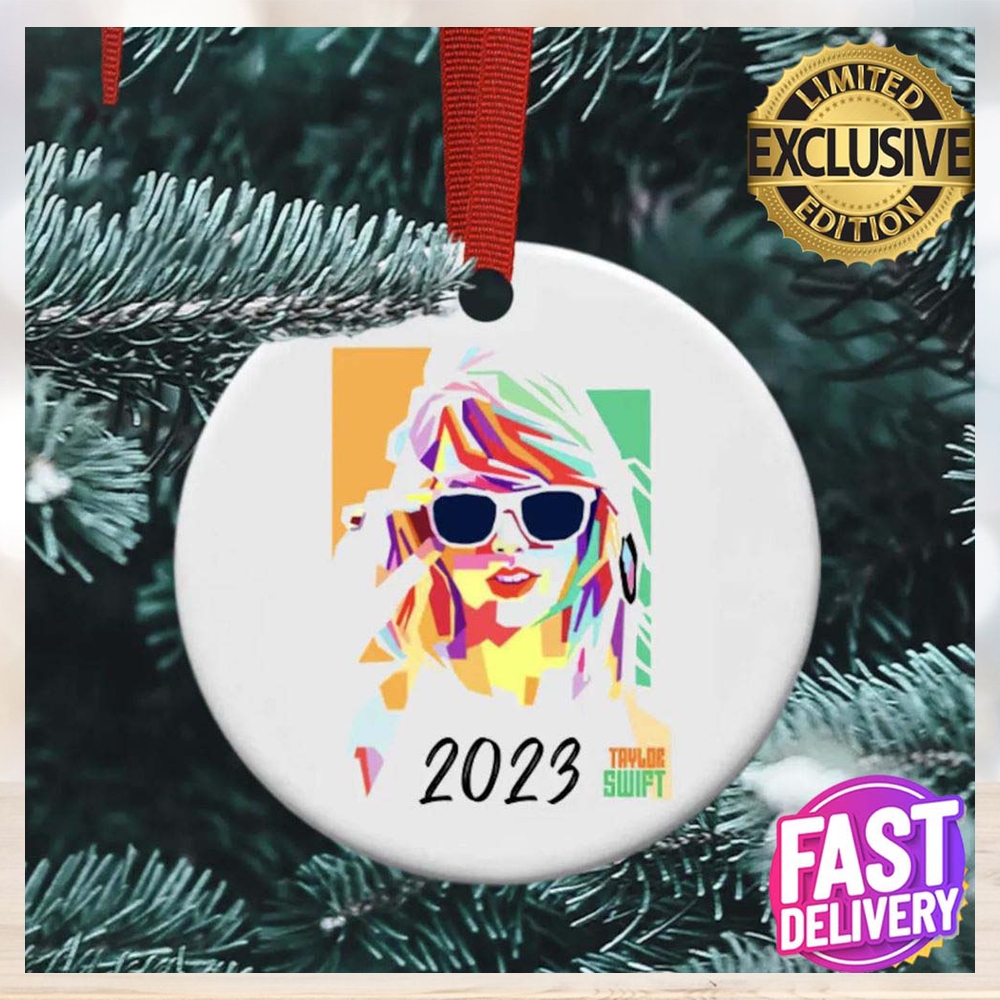 Taylor Swift Personalized With Tour Date Or Personal Message Custom Name  2023 Holiday Christmas Decorations Ornament - Limotees