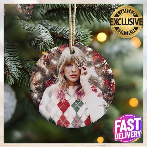 Taylor Swift Posing Christmas Tree 2023 Swiftie Gift Christmas Tree Decorations Ornament