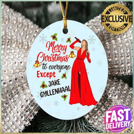 Taylor Swift Red Album All Too Well Merry Christmas Decorations Ornament