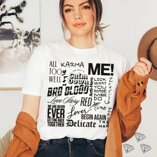 Taylor Swift Song shirt