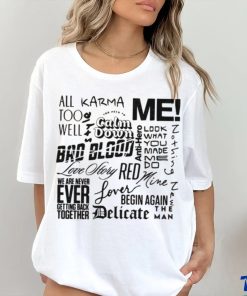 Taylor Swift Song shirt