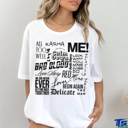 Taylor Swift Song shirt