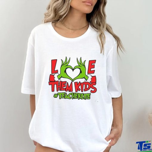 Teacher Life Love Kids Christmas Shirt