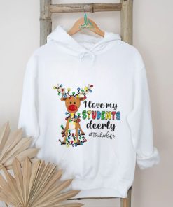 Teacher Life Reindeer Christmas Love Shirt