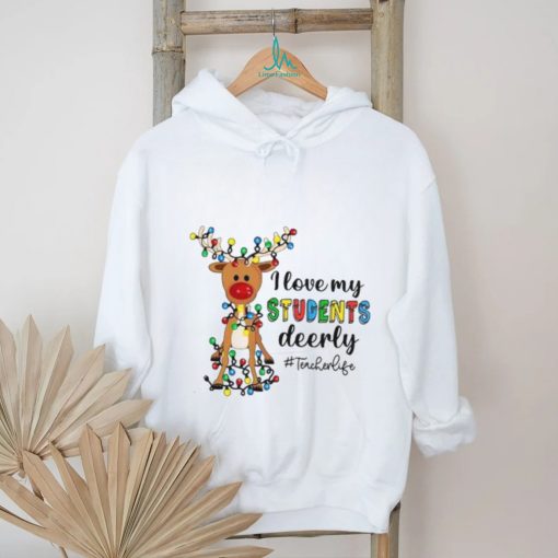 Teacher Life Reindeer Christmas Love Shirt