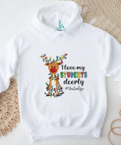 Teacher Life Reindeer Christmas Love Shirt