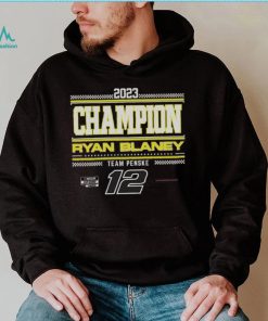 Team Penske Gray Ryan Blaney 2023 NASCAR Cup Series Champion Pit Road T Shirt